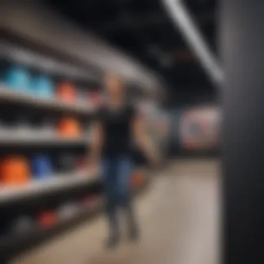 A shopper enjoying a visit at Nike Camarillo Outlet with shopping bags