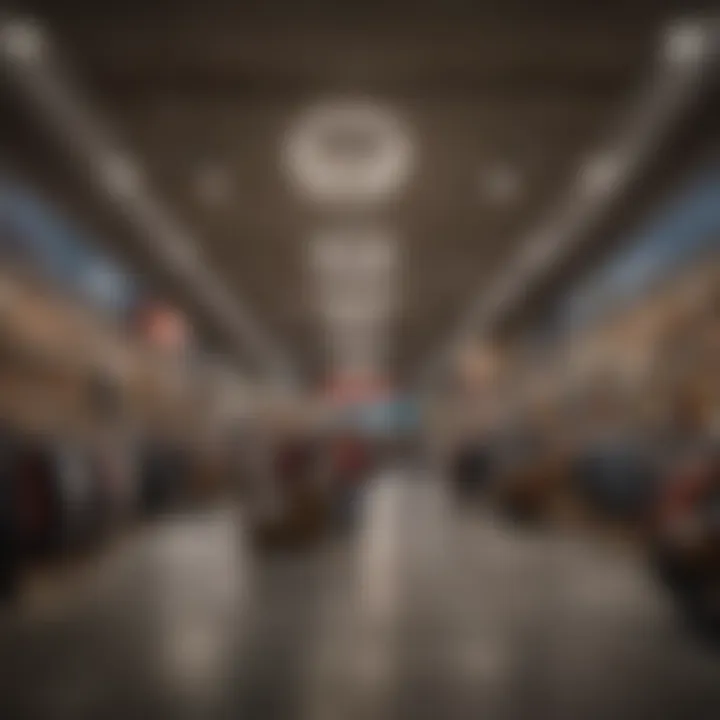 Interior shot of a popular store inside Tanger Outlet Charleston filled with shoppers