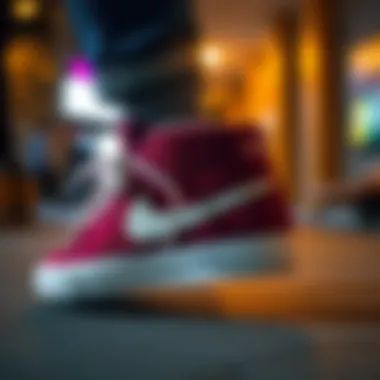 Nike Blazer SB High as a Streetwear Icon Street fashion ensemble featuring Nike Blazer SB High