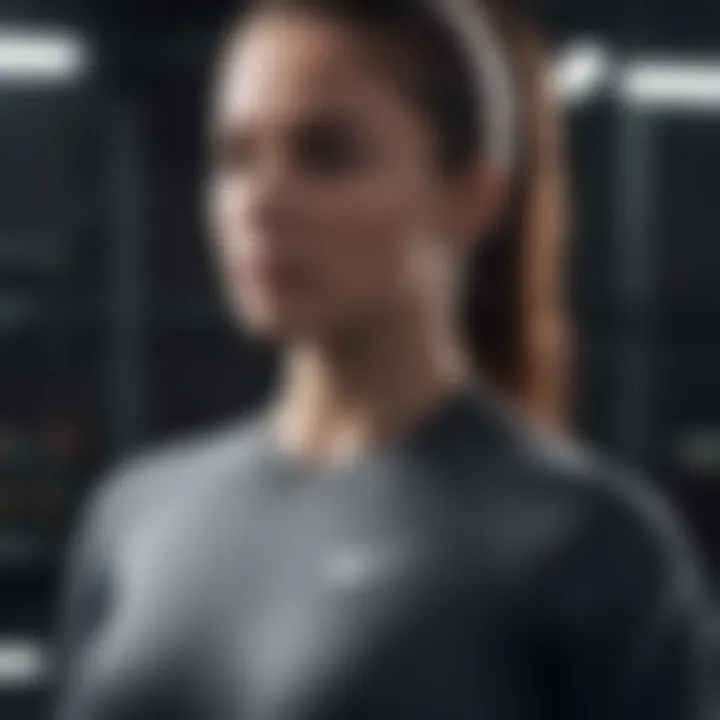 Nike tight shirt highlighting advanced moisture-wicking technology