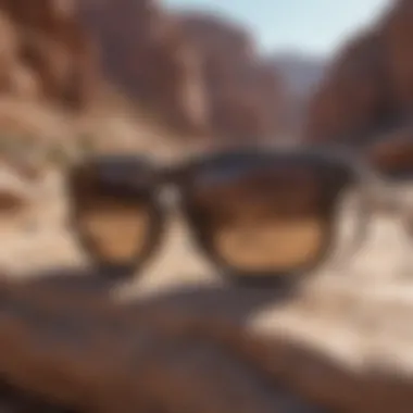 Oakley Holbrook: The Choice for Adventure Seekers A pair of Oakley Holbrook sunglasses resting on a rocky surface, symbolizing adventure