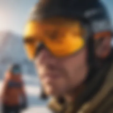 Skiing Adventure with Oakley Prizm Tungsten Lenses Sports enthusiast wearing Oakley Prizm Tungsten Polarized lenses while skiing