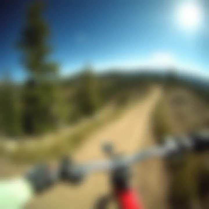 Scenic mountain trail captured with GoPro