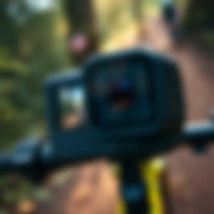 Close-up of GoPro settings for optimal video quality