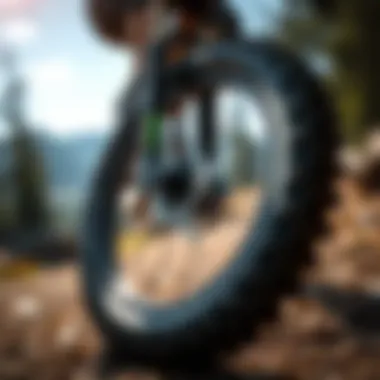 High-performance mountain bike tire for rugged terrains