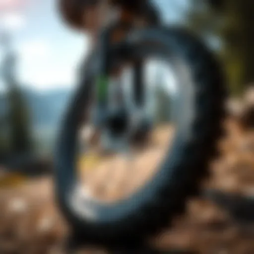 High-performance mountain bike tire for rugged terrains