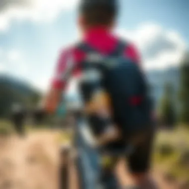 Hydration pack equipped for long cycling trips