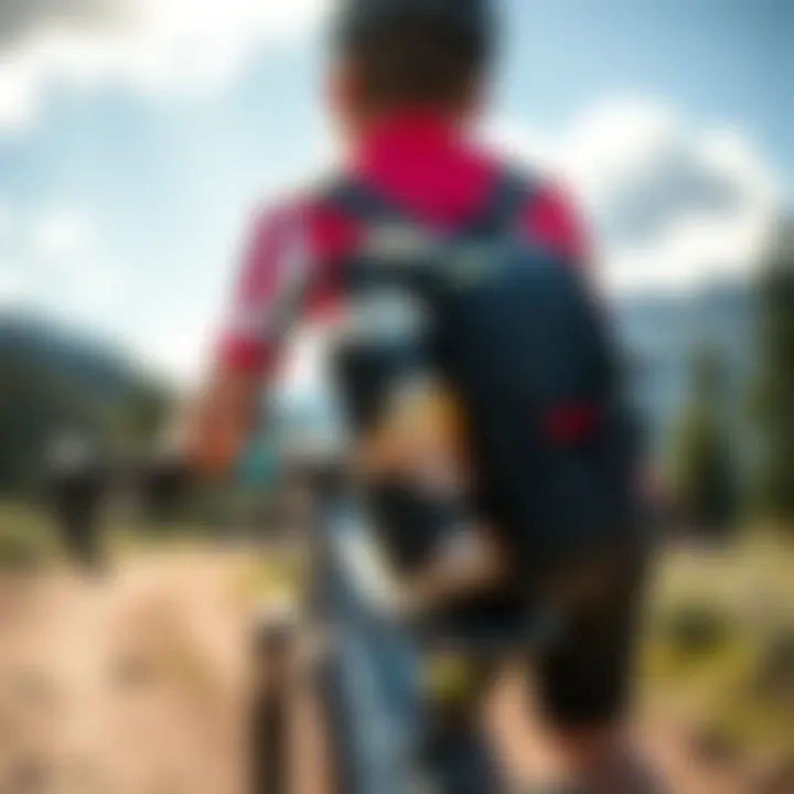 Hydration pack equipped for long cycling trips