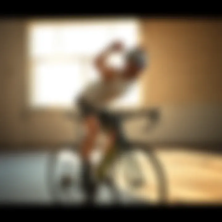 Flexibility Enhancement for Cyclists Illustration of a cyclist stretching for flexibility