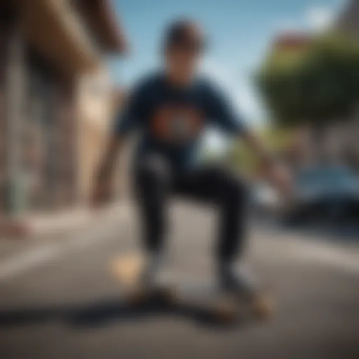 Skateboarding scene featuring enthusiasts in Powell Peralta gear