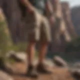 Exploring the rugged terrain in Realtree cargo shorts