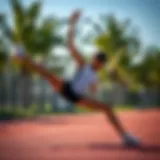 Dynamic stretch routine enhancing flexibility