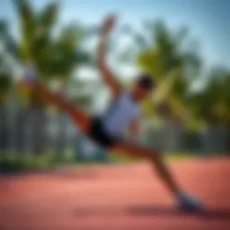 Dynamic stretch routine enhancing flexibility