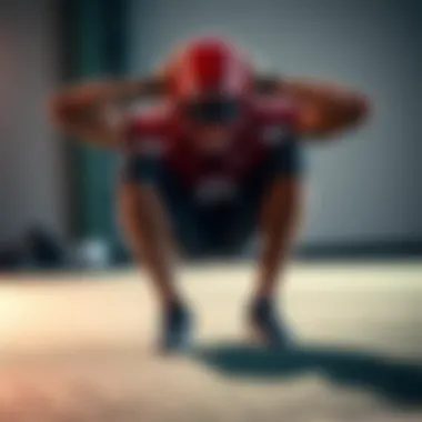 Individual focusing on targeted stretches for injury prevention
