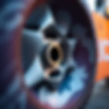 Close-up view of Ricta Clouds skateboard wheels showcasing design details