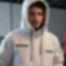 Stylish Ripndip snowboard jacket on display