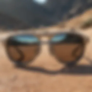 Round circle sunglasses worn by athletes engaging in extreme sports