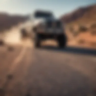 Sidewinder truck in action during a skateboarding maneuver