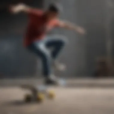 A skateboarder performing tricks using Independent Trucks.