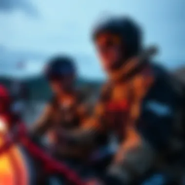 Musical Enjoyment in Extreme Sports Extreme sports enthusiasts enjoying music during activities