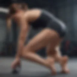Dynamic stretching for knee flexibility