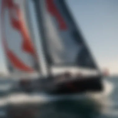Triumphant Moments in Sailing History Celebration of Team Oracle USA's key victory