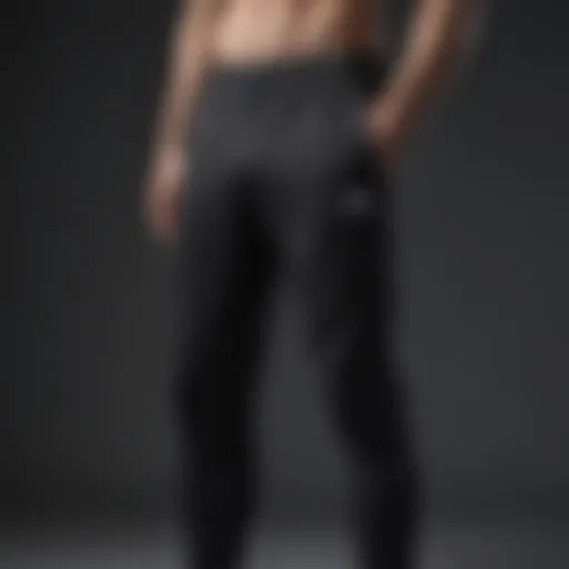 Sleek design of all black Adidas pants showcasing their modern aesthetic.