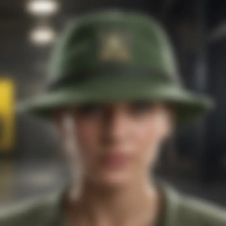 Historical evolution of hats with an emphasis on the army green color