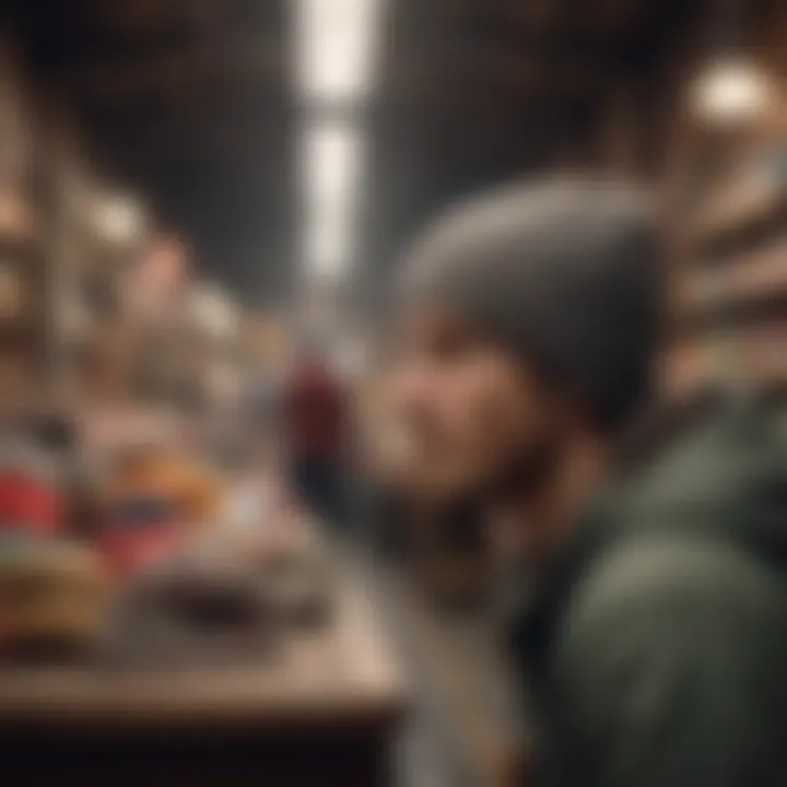 Exploring Beanies in Vintage Markets Beanies displayed in a vintage market setting