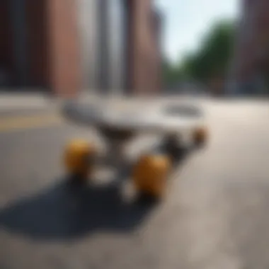 Sleek Design of Small Skateboards A compact small skateboard showcasing its sleek design