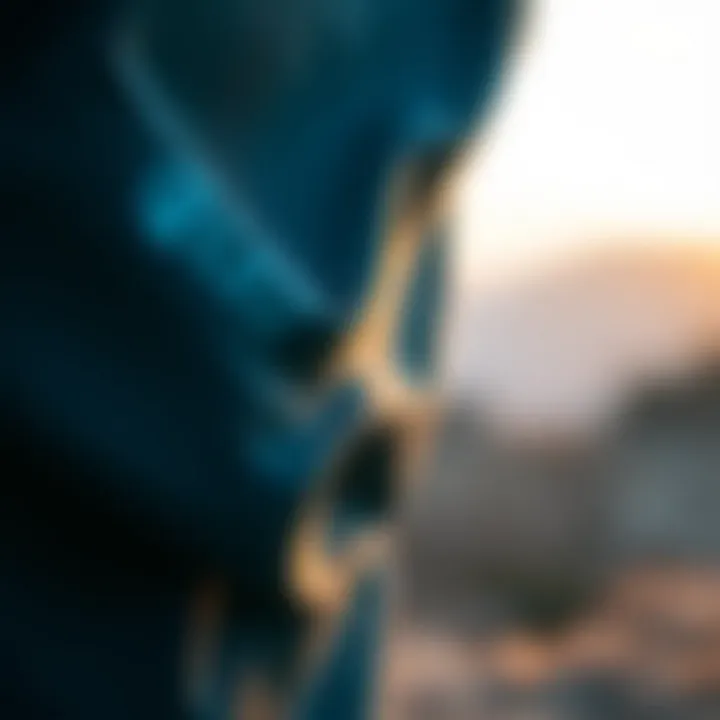 Close-up of the Element Shirt's fabric showcasing its breathable material and design details.