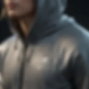 High-Quality Materials of Surf Changing Hoodies Close-up of high-quality materials used in surf changing hoodies