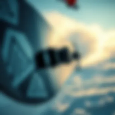 Innovation in Motion: Advanced Snowboard Technology Close-up of innovative snowboard technology