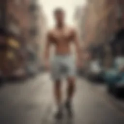 A vintage collection of street shorts showcasing their historical designs and styles.