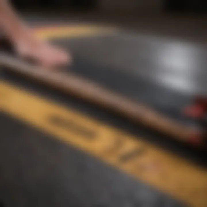 Variety of griptape types displayed on different sports equipment