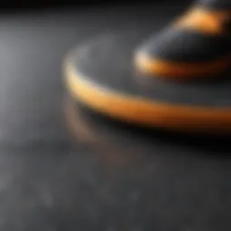 Close-up of high-quality griptape showcasing texture and grip