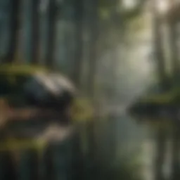 A serene forest landscape reflecting tranquility and natural beauty
