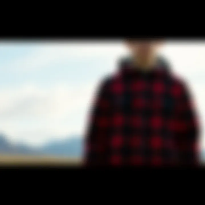 A historical depiction of the plaid pattern's evolution in fashion.