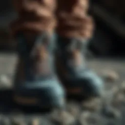 Innovative design of Ultrarange Hi MTE footwear showcasing its rugged features