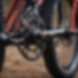 Detailed diagram of bike suspension components