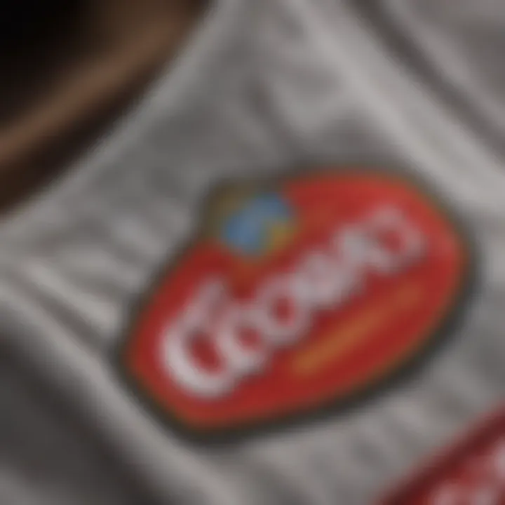 Close-up of fabric texture showcasing quality of Coors shirts