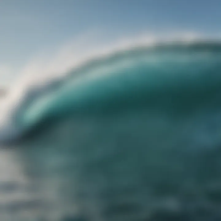 A comparison chart of wave height data for different aquatic activities