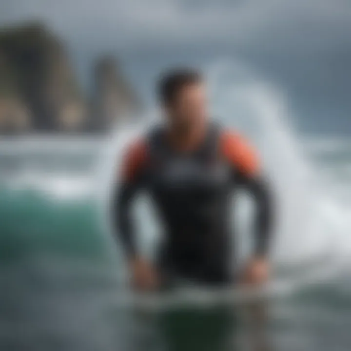 A visualization of safety measures for using wave height maps