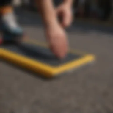 Well-maintained griptape showing durability