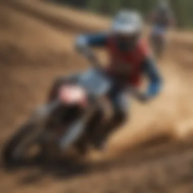 A vibrant motocross event showcasing riders on dirt bikes