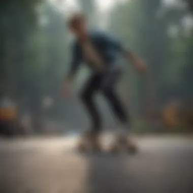 Skater demonstrating different riding styles