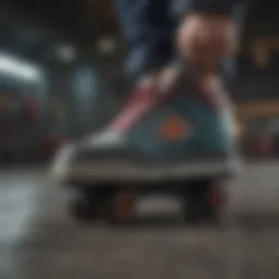 A pair of Heelys showcasing the blend of skate and shoe design.