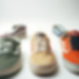 Different Vans shoe models showcasing various lace lengths.