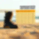 Illustration of wakeboard boots with sizing chart