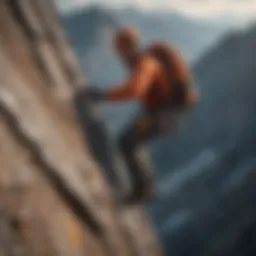 A climber reaching the summit, symbolizing achievement and personal strengths.